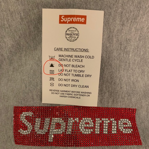 Supreme Swarovski Hoodie Size Large Legit - Picture 2 of 5